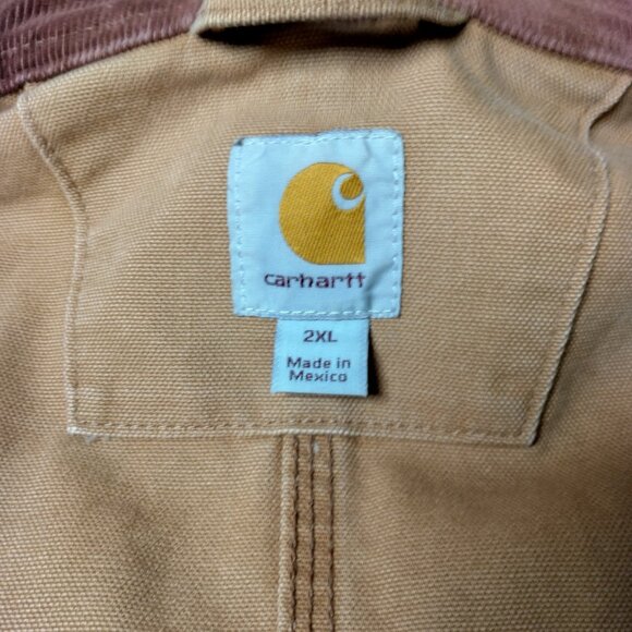 Carhartt Chore Jacket WVU Mountaineers 2XL Brown Duck Canvas 101322 211 Work - Picture 5 of 16